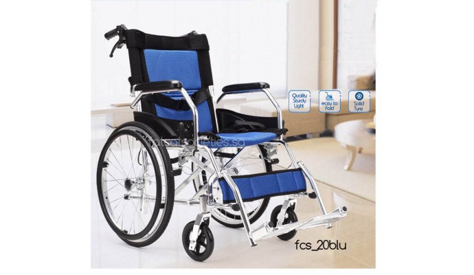 fcs20blu : Self Propelled Aluminium Wheelchair
