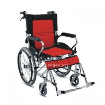 fcs20red : Lightweight Self Propelled Aluminium Wheelchair