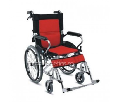 fcs20red : Lightweight Self Propelled Aluminium Wheelchair